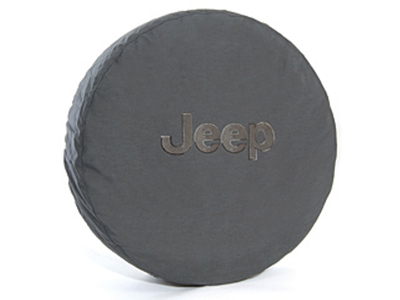 2013 Jeep Wrangler Spare Tire Cover - Cloth - Black Jeep