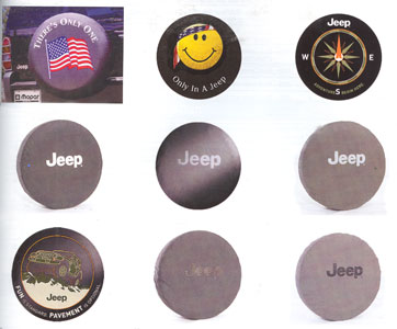 2008 Jeep Wrangler Covers, Spare Tire - Cloth