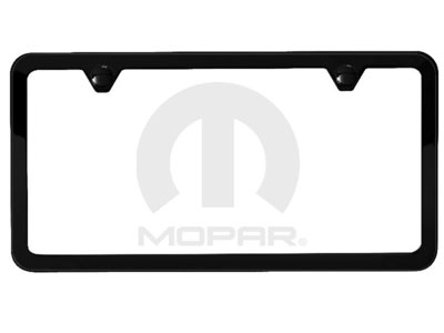2014 Jeep Cherokee License Plate Frame - Black No Logo 82213250
