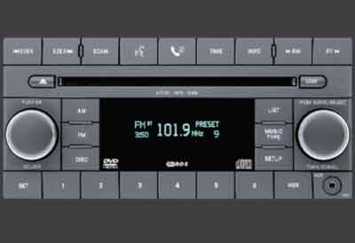 2011 Jeep Compass AM/FM 6-Disc CD/DVD Player (REQ)