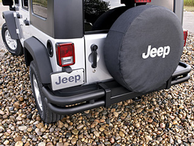 2013 Jeep Wrangler Rear Black Tubular Bumper 82209915AE
