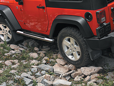 2012 Jeep Wrangler Side Steps, Tubular - Chrome