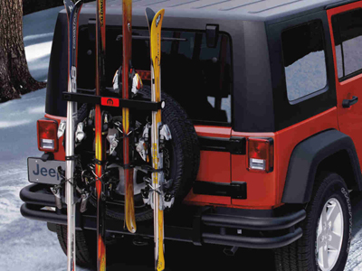 2013 Jeep Wrangler Spare Tire Mount - Ski and Snowboard Carri TSCXT987