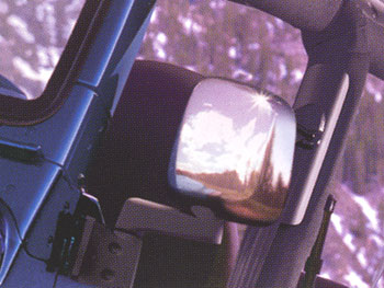 2005 Jeep Wrangler Chrome Mirror Covers 82208933