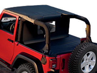 2009 Jeep Wrangler Sun Bonnet, Tonneau and Windscreen Combinations