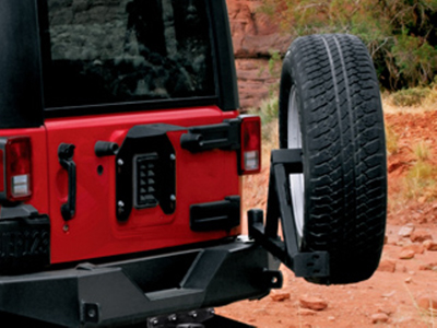 2012 Jeep Wrangler Off-Road Bumper - Rear, Satin Black