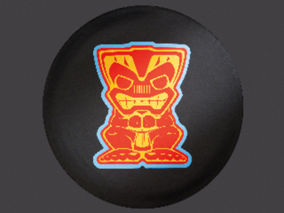 2013 Jeep Wrangler Spare Tire Cover - `Tiki` Man 82212318